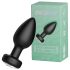 Desirel Easy Obsidian - crni bežični analni vibrator s akumulatorom