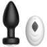 Desirel Easy Obsidian - crni bežični analni vibrator s akumulatorom