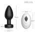 Desirel Easy Obsidian - crni bežični analni vibrator s akumulatorom