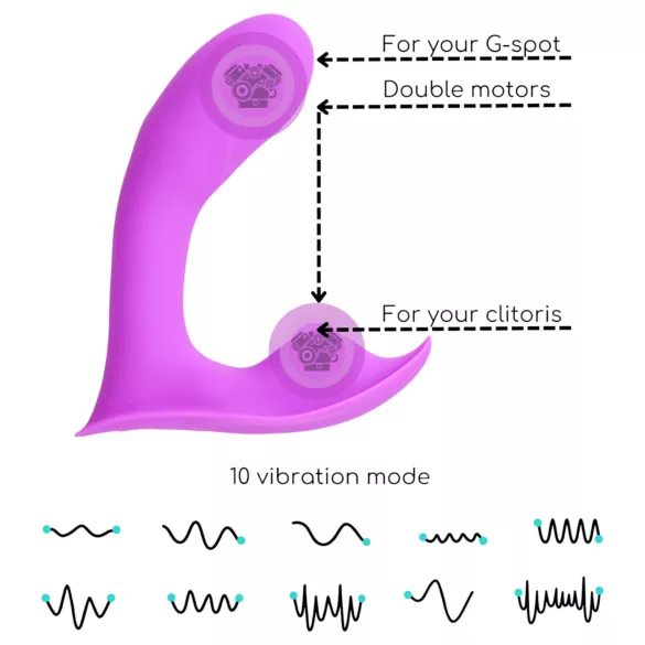 Desirel Insider - Vibrator za G-točku i prostatu - ljubičasti