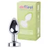 Desirel GlowPlug - analni plug koji svijetli - mali - srebrna