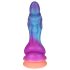 OgazR - svjetleći zmajski dildo - 22 cm (ljubičasto-ružičasti)