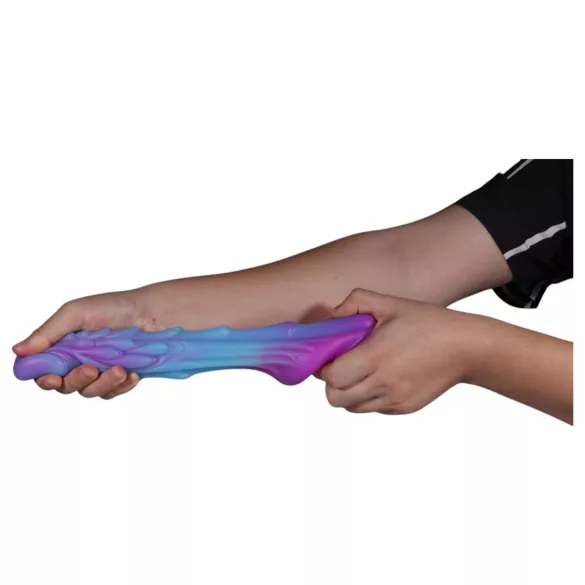 OgazR - dildo u obliku zmaja koji svijetli - 22 cm - ljubičasto-ružičasta