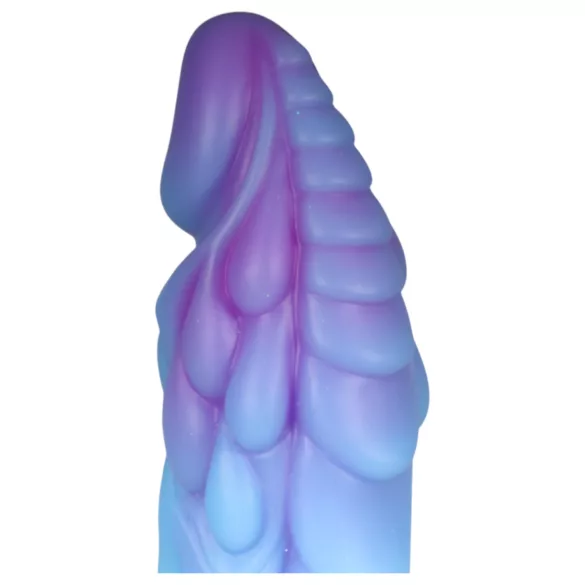 OgazR - dildo u obliku zmaja koji svijetli - 22 cm - ljubičasto-ružičasta