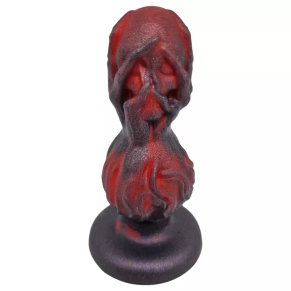 OgazR - analni dildo s kuglicama - 10,5 cm crni