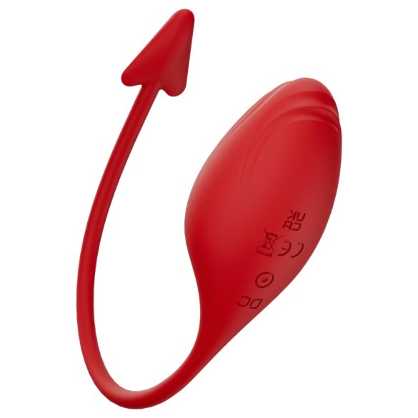 Sure! Here is a Croatian translation that’s suitable for marketing and under 80 characters:

**Funny Me – pametno vibracijsko jaje s đavoljim rogovima (crveno)**