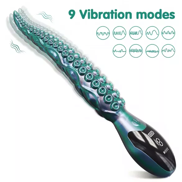 Monster Fuck - Vibrator polip - zeleni
