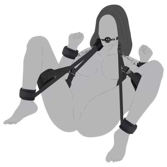 Lonely - BDSM lisice set - crna