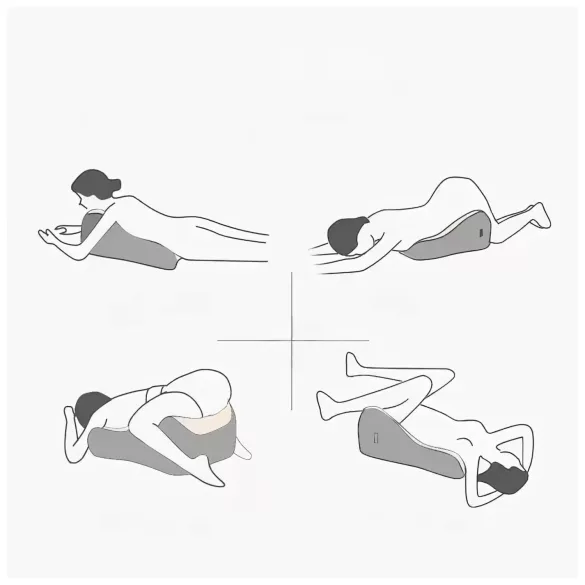 Magic Pillow - jastuk od memorijske pjene s držačem za dildo - roza