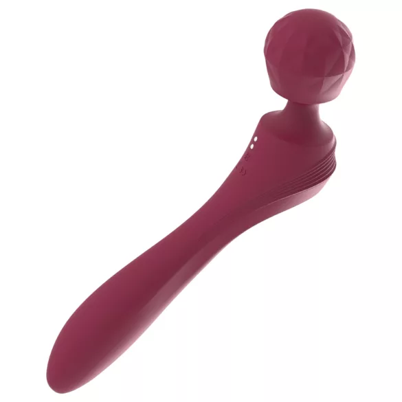 Lonely - vibrator masažer zakrivljenog oblika - crveni