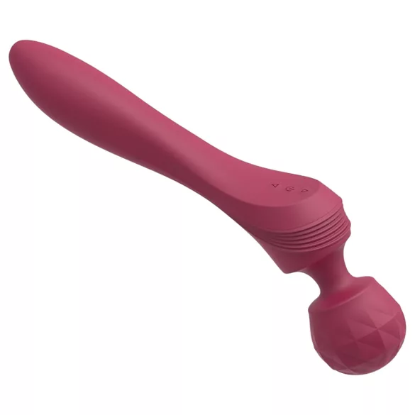 Lonely - vibrator masažer zakrivljenog oblika - crveni