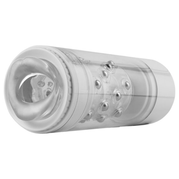 PDX Roto-Bator - vibracijska maska za masturbaciju (bijela)