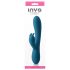Inya Luv Bunny - punjivi vibrator s rukavcem (tirkizni)