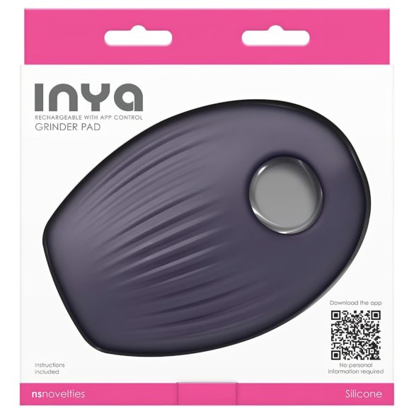 Inya Grinder Pad - vibrator jastuk - pametan - silikon - ljubičasti