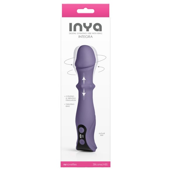 NS Novelties - vibrator s funkcijom guranja i rotacije - ljubičasti