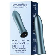 FemmeFunn Bougie - aluminijski premium vibrator - srebrni