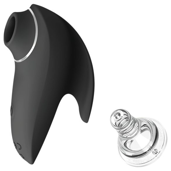 AlvUp - vibrator za stimulaciju klitorisa zračnim valovima - crna