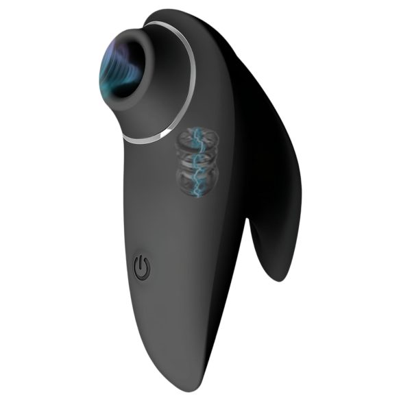 AlvUp - vibrator za stimulaciju klitorisa zračnim valovima - crna