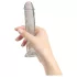 Addiction Crystal - dildo s vakuumskim držačem (prozirni) - 18 cm