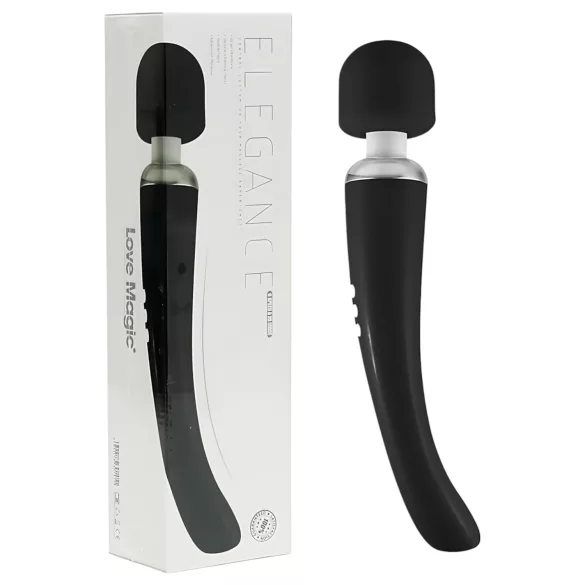 Love Magic Elegance Wand - masažer vibrator na punjenje - crni