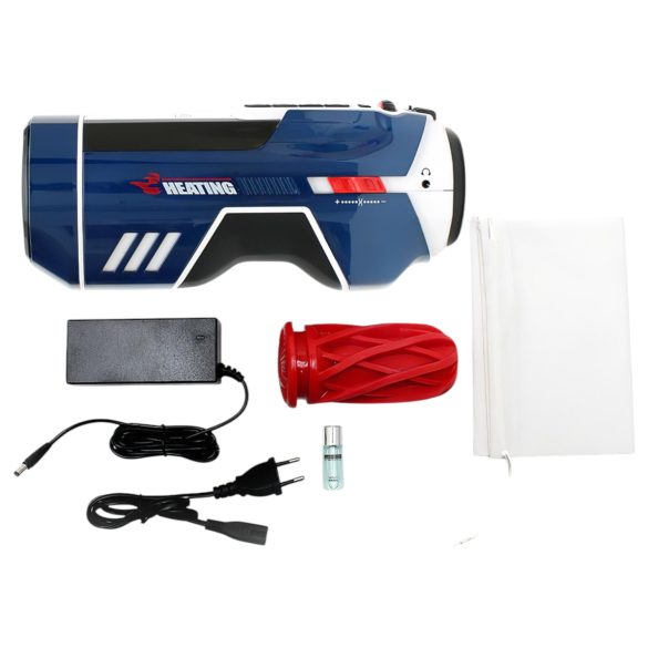 Leten SM Future Pro - masturbator s potiskom, stiskanjem, grijanje, plavi