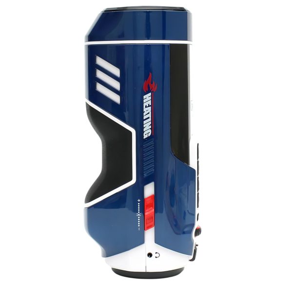 Leten SM Future Pro - masturbator s potiskom, stiskanjem, grijanje, plavi