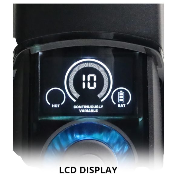 Leten SM320 - muški masturbator s glasom, pokretima, grijanjem - crni