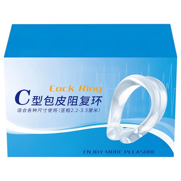 Szilikon makk prsten - odgađanje ejakulacije - proziran