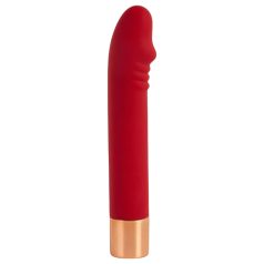   Charming Vibe Dick - G-točka vibrator na punjenje - silikon - crveni