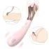 Sex HD - vibrator na baterije, vodootporan s kotačićem za stimulaciju - pink