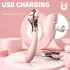 Sex HD - vibrator na baterije, vodootporan s kotačićem za stimulaciju - pink