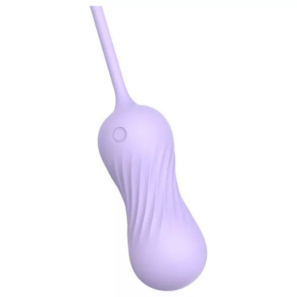 Sex HD Twist Egg - masturbacijsko jaje s vibracijom i potiskivanjem - ljubičasto