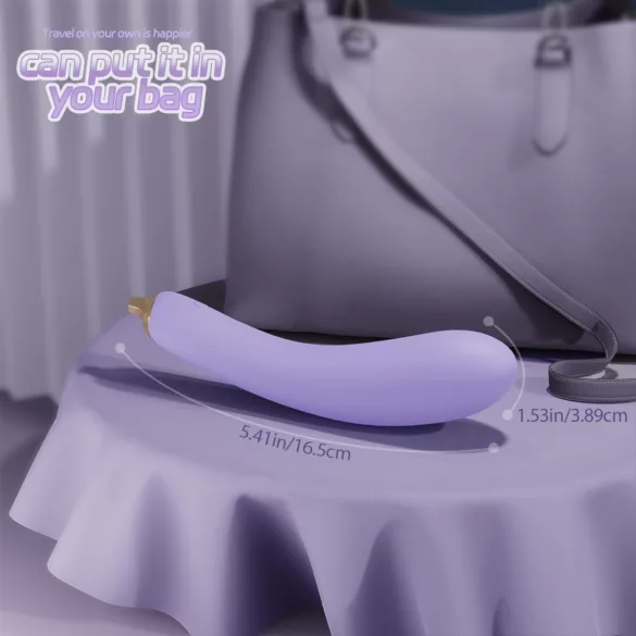 Sex HD - vibrator u obliku patlidžana - ljubičasti