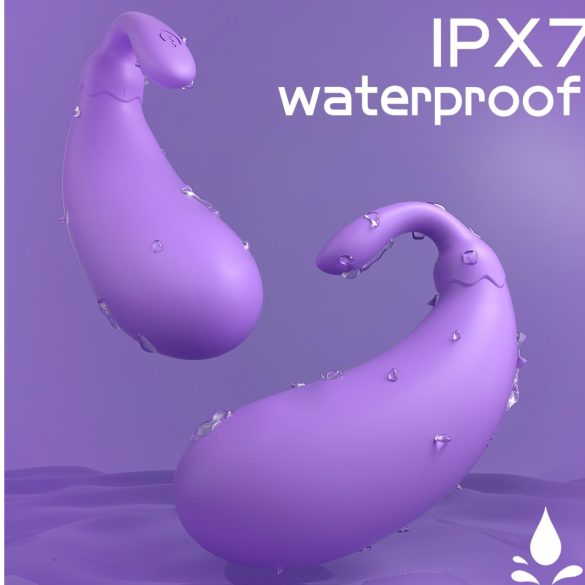 Sex HD - vibracijsko jaje u obliku patlidžana - ljubičasta