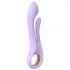 Sex HD Kaethe - vibrator s nastavkom za klitoris - silikon - ljubičasta