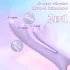 Sex HD Kaethe - vibrator s nastavkom za klitoris - silikon - ljubičasta