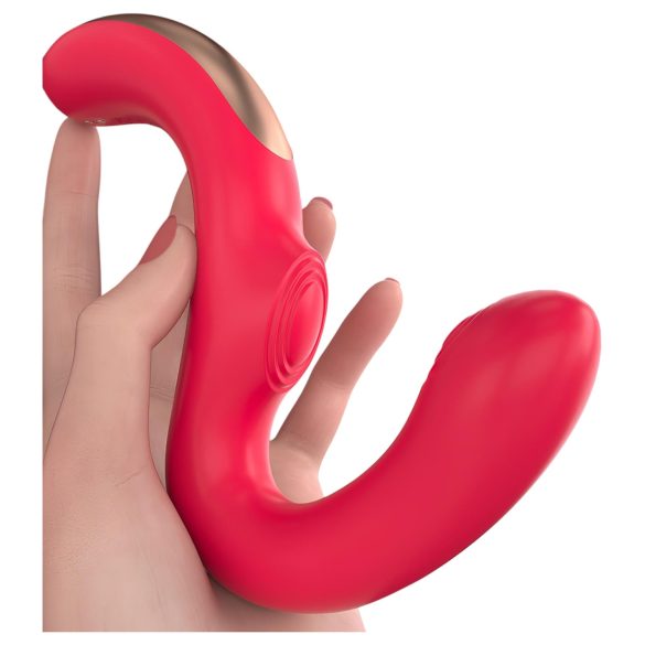 SEX HD Genie - G-točka i klitoralni vibrator (crveni)