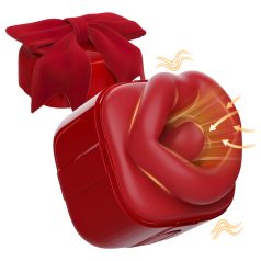 SEX HD Lovely Kiss - vibrator za lizanje i sisanje - crveni