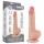 Lovetoy - realistični dildo s testisima - dvostruki sloj - 20 cm - natur