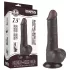Lovetoy Sliding-Skin - realistični dildo s testisima - dvostruki sloj - 19,5 cm