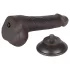 Lovetoy Sliding-Skin - realistični dildo s testisima - dvostruki sloj - 19,5 cm