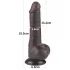 Lovetoy Sliding-Skin - realistični dildo s testisima - dvostruki sloj - 19,5 cm