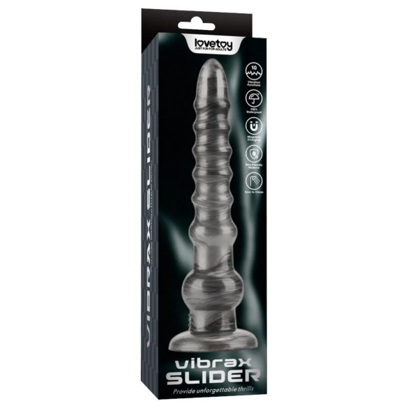 Lovetoy King Sized - veliki vibrator - 32 cm - sivi