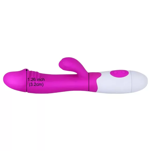 Pretty Love Snappy - vibrator s klitoralnim nastavkom za G-točku - vodootporan
