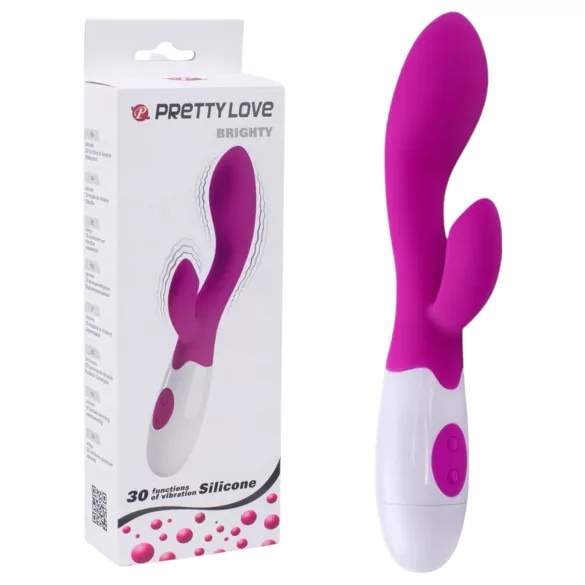 Pretty Love Brighty - vibrator za G-točku i klitoris - silikon ljubičasta