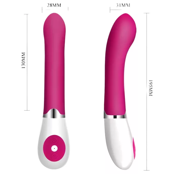 Pretty Love Daniel - G-točka vibrator vodootporan - silikon ružičasto-bijeli