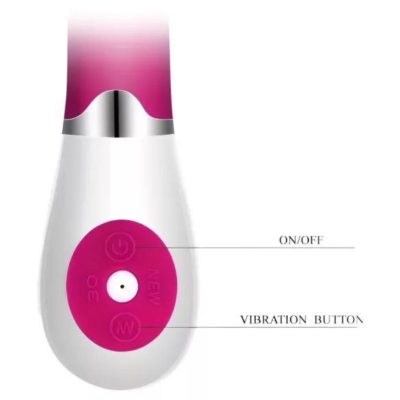 Pretty Love Daniel - G-točka vibrator vodootporan - silikon ružičasto-bijeli