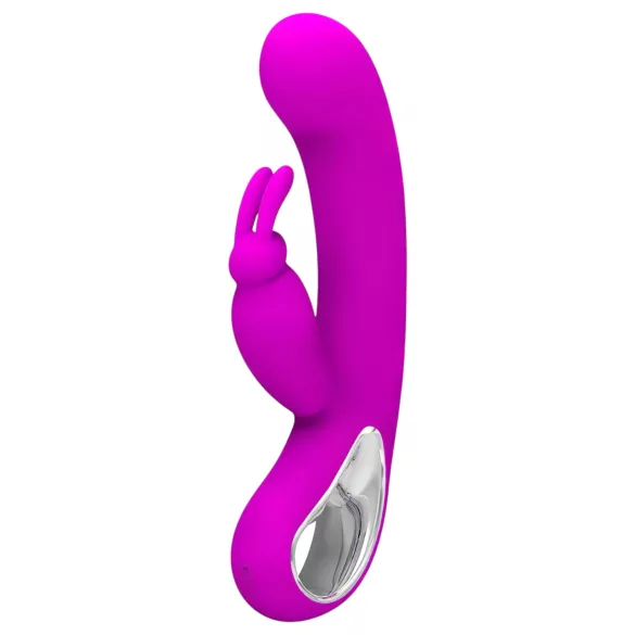 Pretty Love Webb - vibrator s dodatkom za klitoris - silikon - roza