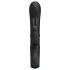 Pretty Love Webb - vodootporni vibrator s klitoralnim rukohvatom (crni)