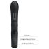 Pretty Love Webb - vodootporni vibrator s klitoralnim rukohvatom (crni)